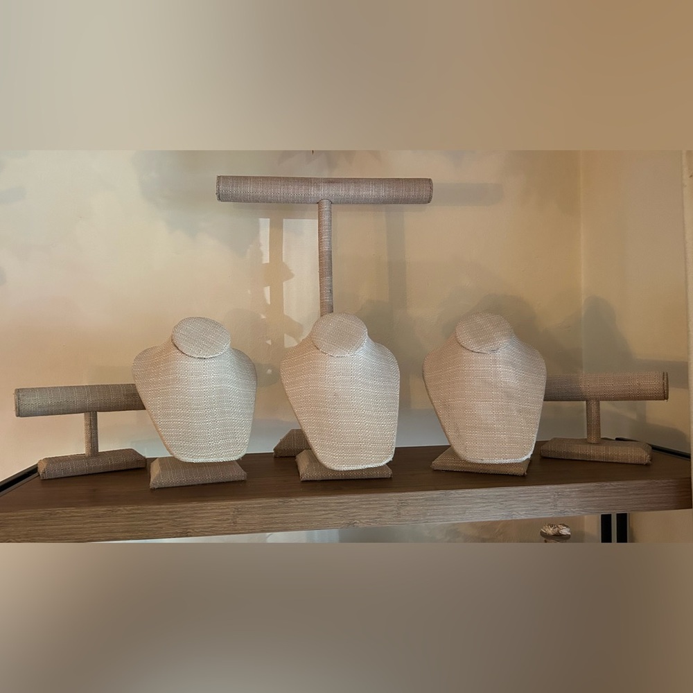 Jewelry Display Holders 3 Necklace 1 Long Dangle Necklace Stand 2 Bracelet - Picture 3 of 7